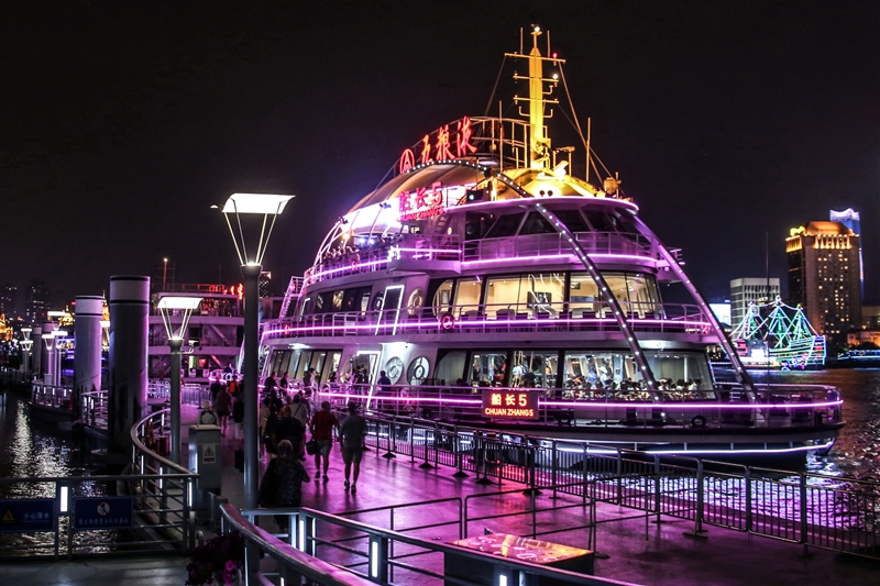 Tourist Huangpu River Boat, Shanghai, China