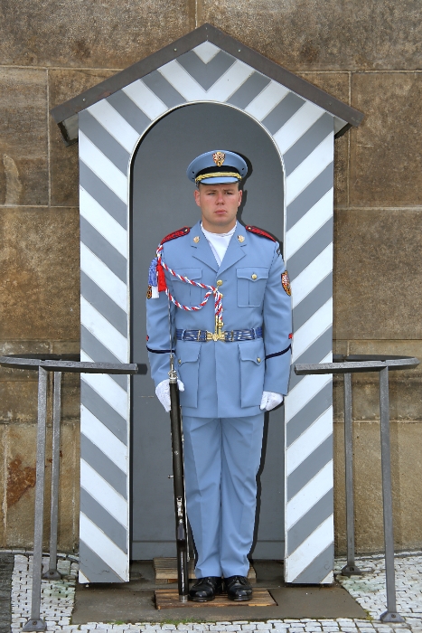 Czech Republic - Prague - Guard at the Prague Castle