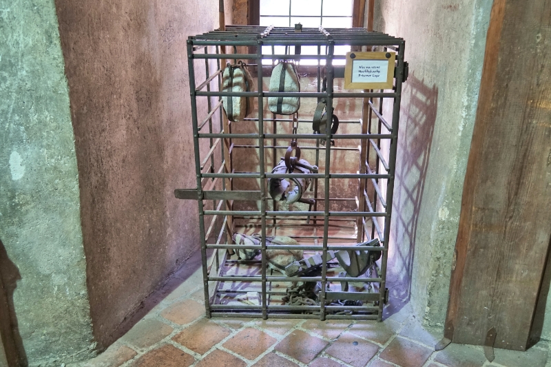 Czech Republic - Prague Castle - Extreme solitary confinement torture cage, in Golden Lane armoury museum