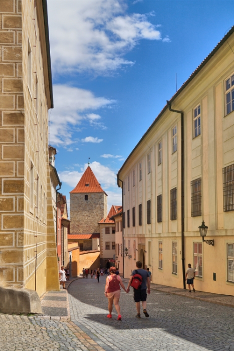 Czech Republic - Prague Castle - Jirska Lane, leading to Golden Lane