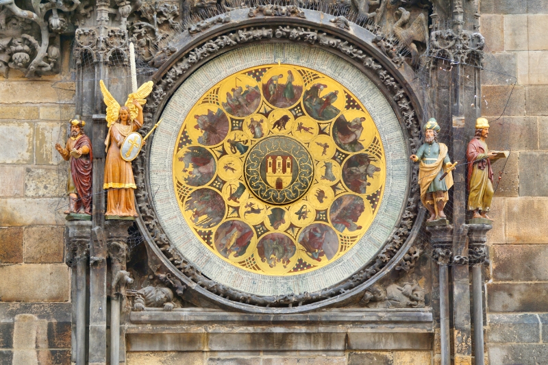 Czech Republic - Prague - lower Astronomical Clock on the Old Town Hall tower
