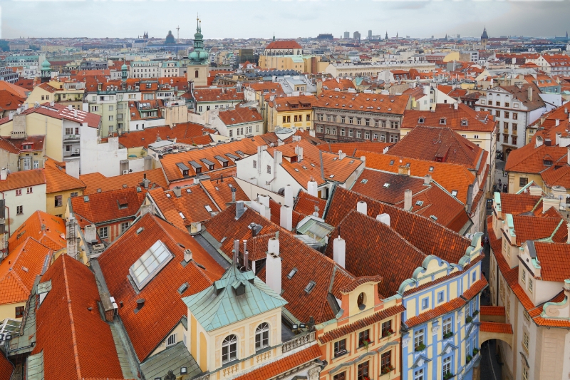 Czech Republic - Prague - Old Town in the foreground
