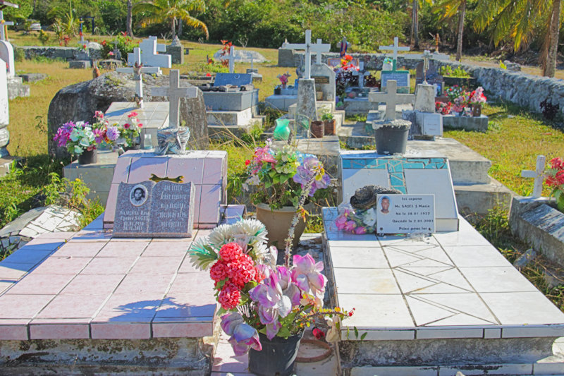 St. Francis Xavier cemetery, Lifou, New Caledonia