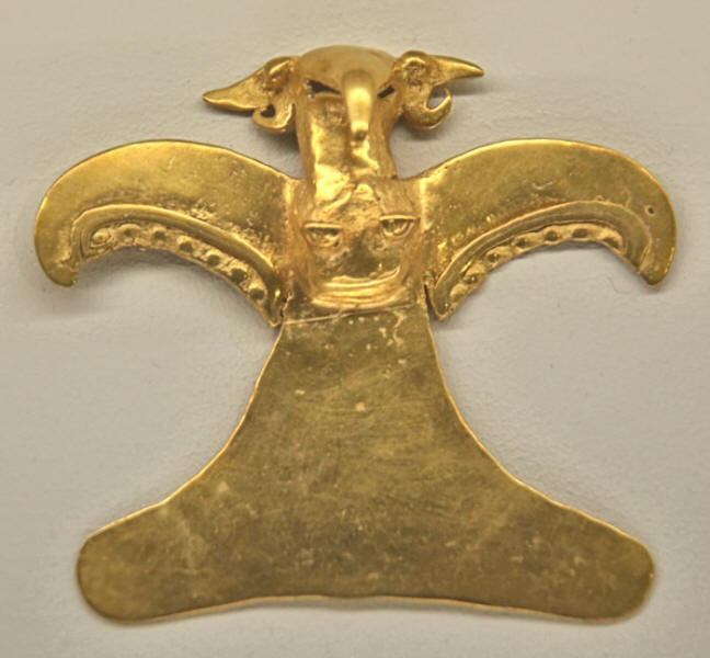 Pre-Columbian gold disc, Gold Museum, San Jose, Costa Rica