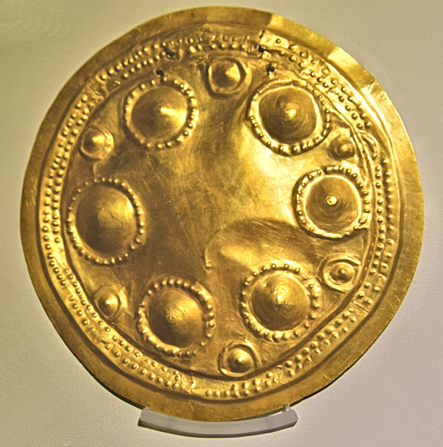 Pre-Columbian gold disc, Gold Museum, San Jose, Costa Rica