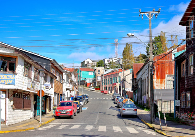 Chonchi street scene, Chile