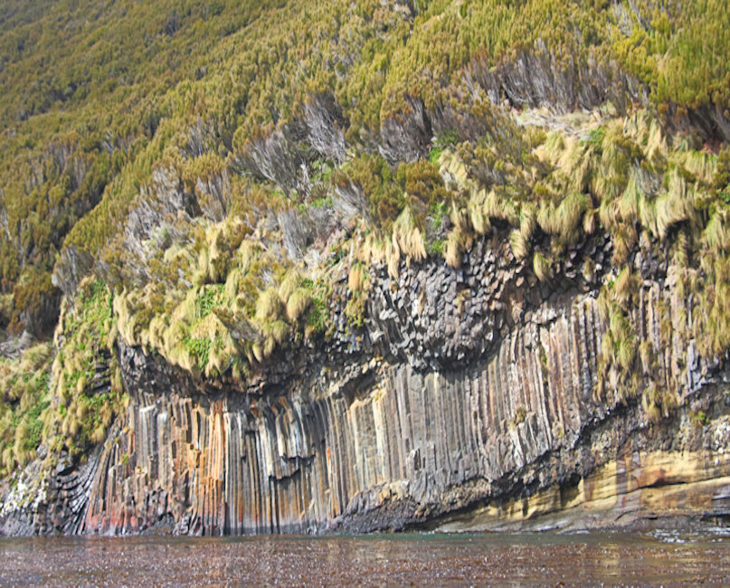 Campbell Island, New Zealand - basalt cliffs