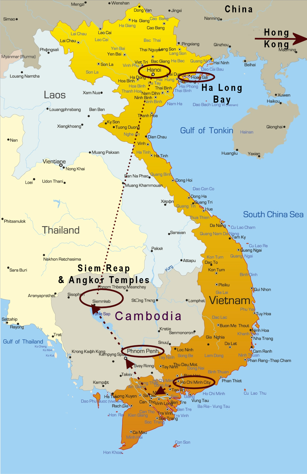 Vietnam/Cambodia Map