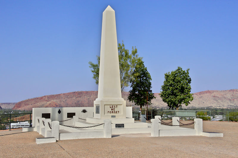 War Memorial on Anzac Hill, Alice Springs