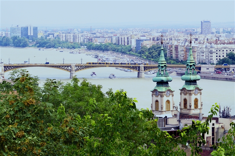 Views of Budapest from Buda Hill and from Church Rooftopsanoramic Views of Budapest