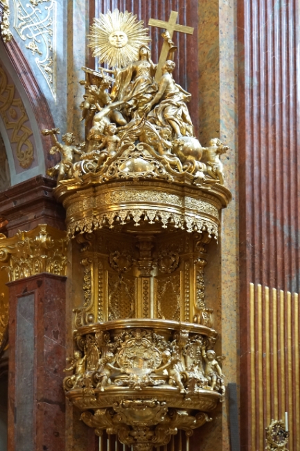 Inside the church of the Melk Abbey, Austria