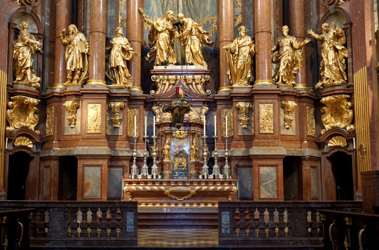 Inside the church of the Melk Abbey, Austria