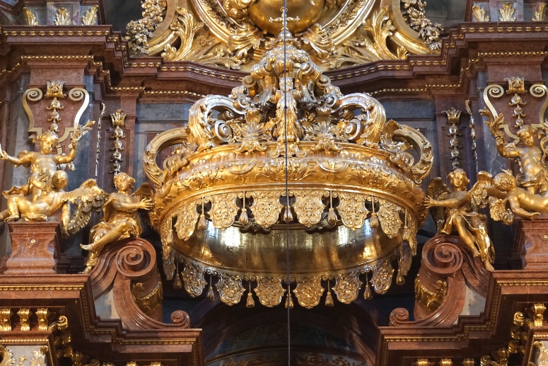 Inside the church of the Melk Abbey, Austria