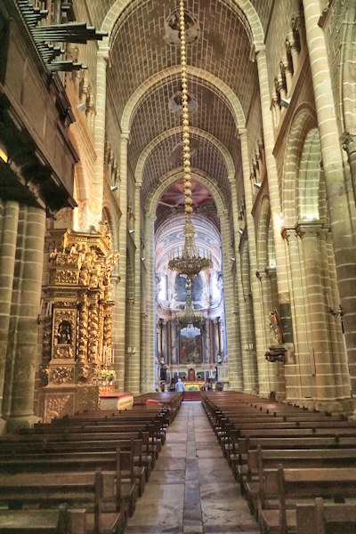 Inside the Cathedral of Évora, Portugal