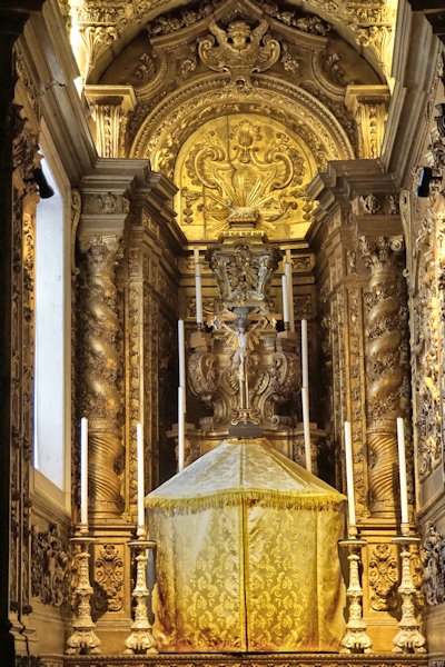 Inside the Cathedral of Évora, Portugal