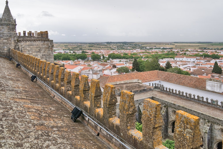 On the roof of the Cathedral of Évora, Portugal