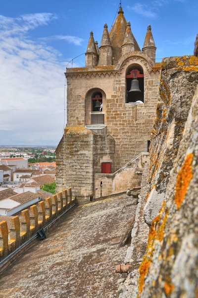 On the roof of the Cathedral of Évora, Portugal