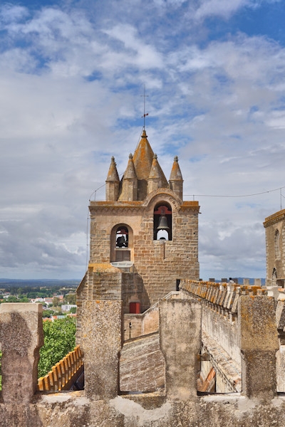 On the roof of the Cathedral of Évora, Portugal