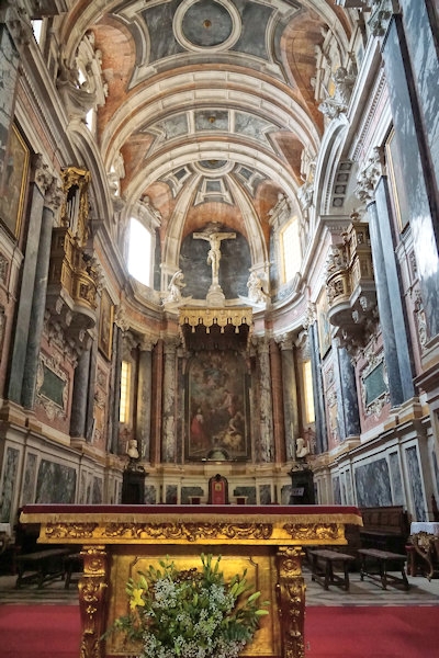 Inside the Cathedral of Évora, Portugal