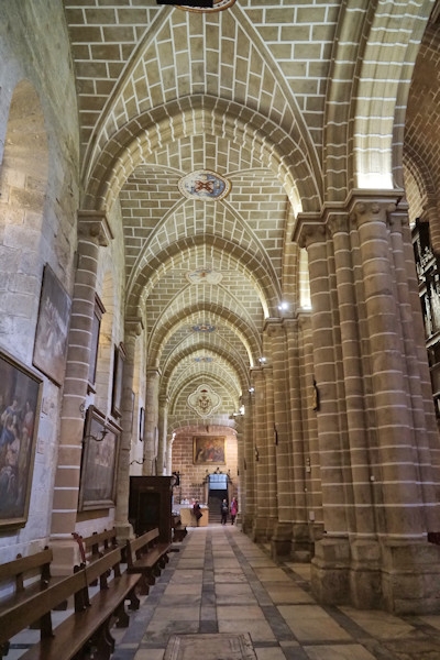 Inside the Cathedral of Évora, Portugal