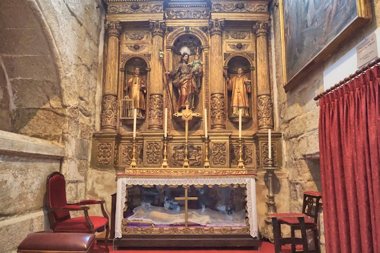 Inside the Cathedral of Évora, Portugal