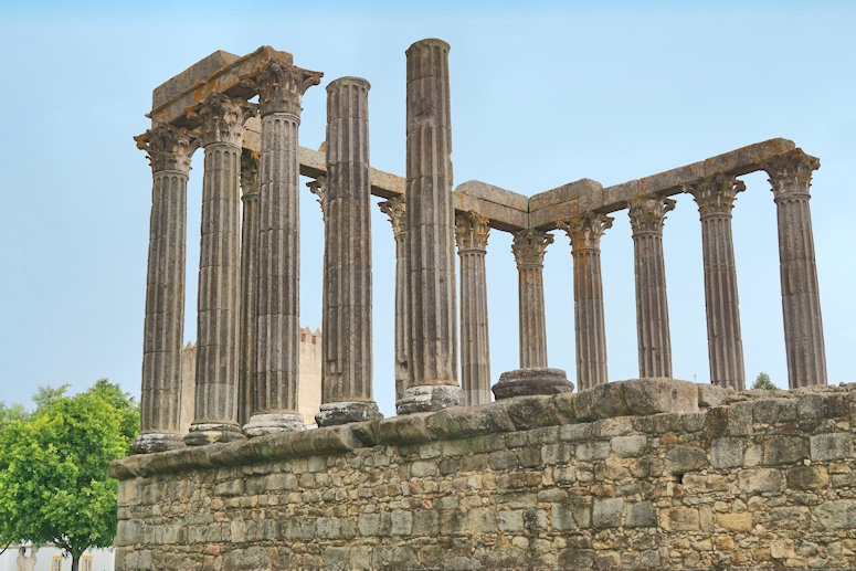 Roman Temple ruins, Evora, Portugal