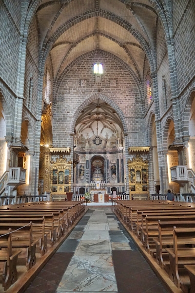 Inside the Church of St Francis, Evora, Portugal