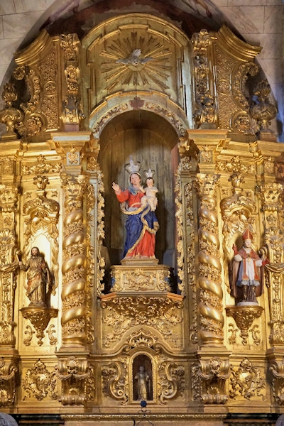 Inside the Church of St Francis, Evora, Portugal