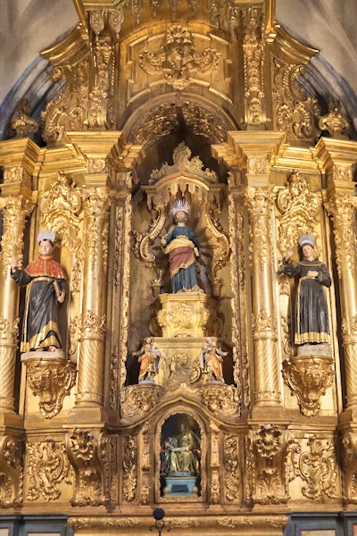 Inside the Church of St Francis, Evora, Portugal