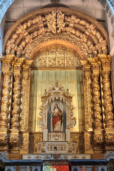 Inside the Church of St Francis, Evora, Portugal