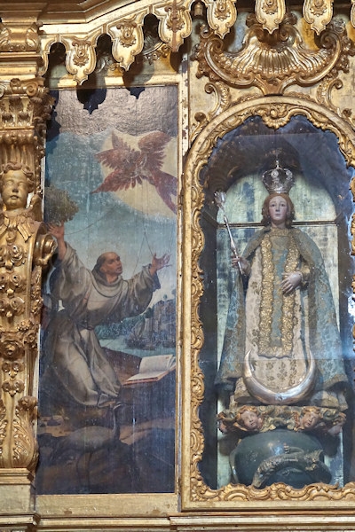 Inside the Church of St Francis, Evora, Portugal