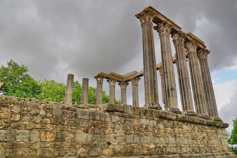 Roman Temple ruins, Evora, Portugal