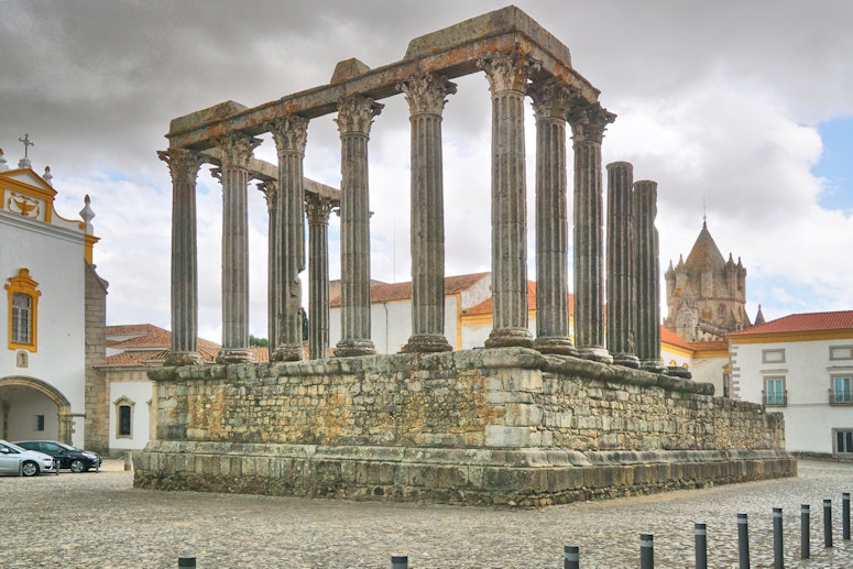 Roman Temple ruins, Evora, Portugal