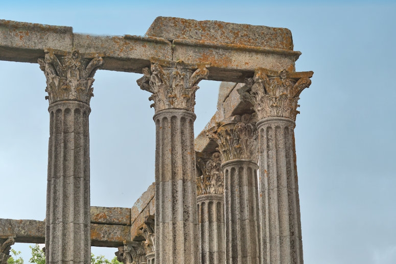 Roman Temple ruins, Evora, Portugal