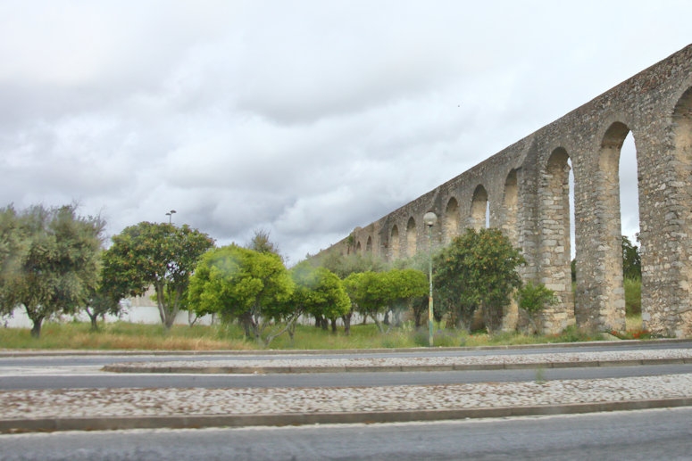 Just oustside the city walls to the north is the Evora Aqueduct