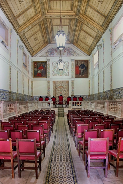 A restored chapel of the University of Evora, Portugal