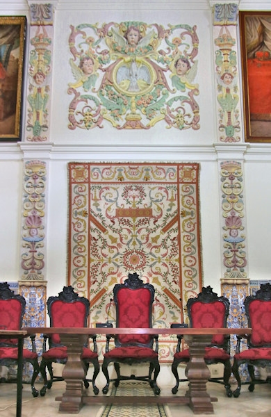 A restored chapel of the University of Evora, Portugal