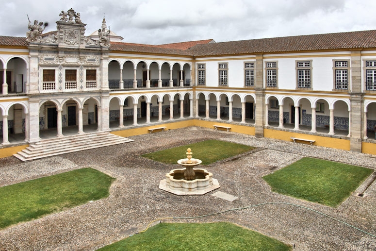 The courtyard of the University of Evora, Portugal