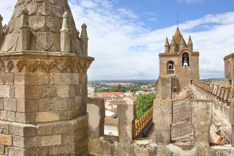 On the roof of the Cathedral of Évora, Portugal