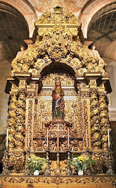 Inside the Cathedral of Évora, Portugal