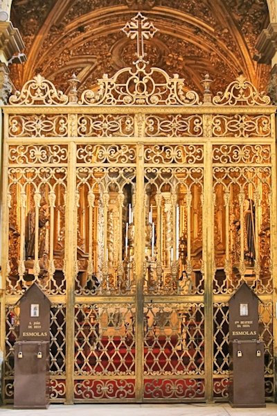 Inside the Cathedral of Évora, Portugal