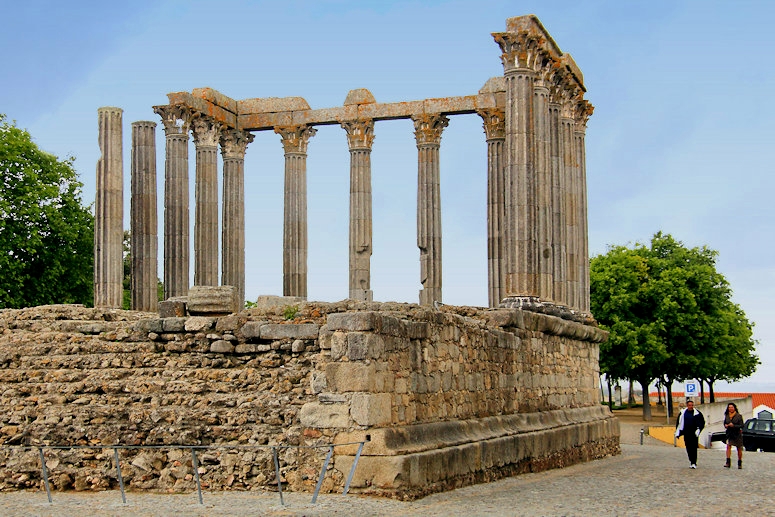 Roman Temple ruins, Evora, Portugal