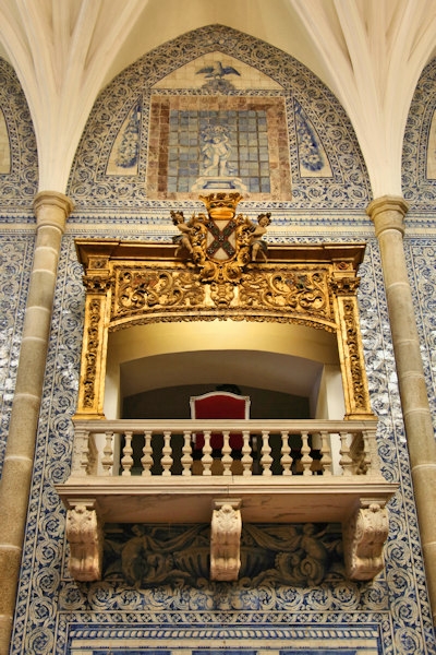 Inside the church of São João Evangelista, Lóios Convent, Evora, Portugal