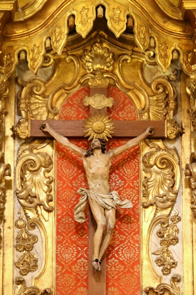 Inside the church of São João Evangelista, Lóios Convent, Evora, Portugal