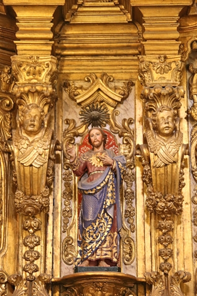 Inside the church of São João Evangelista, Lóios Convent, Evora, Portugal