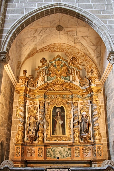 Inside the Church of St Francis, Evora, Portugal