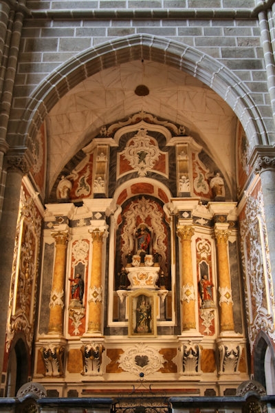 Inside the Church of St Francis, Evora, Portugal