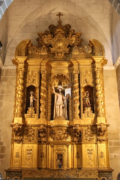 Inside the Church of St Francis, Evora, Portugal