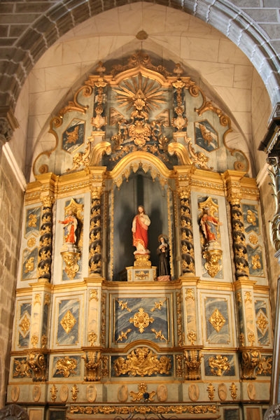 Inside the Church of St Francis, Evora, Portugal