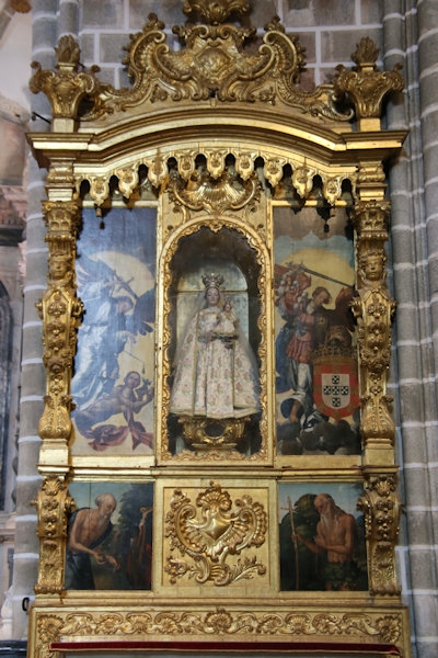 Inside the Church of St Francis, Evora, Portugal